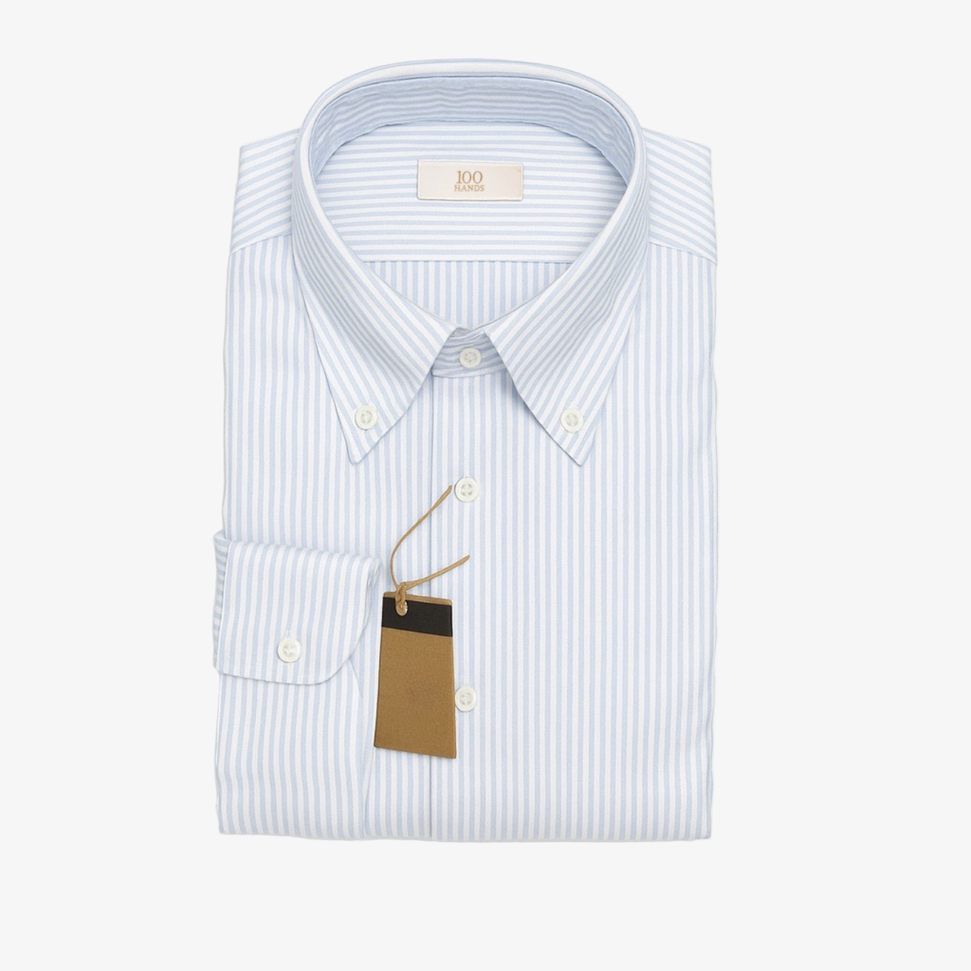 100 HANDS Blue Striped Oxford Shirt