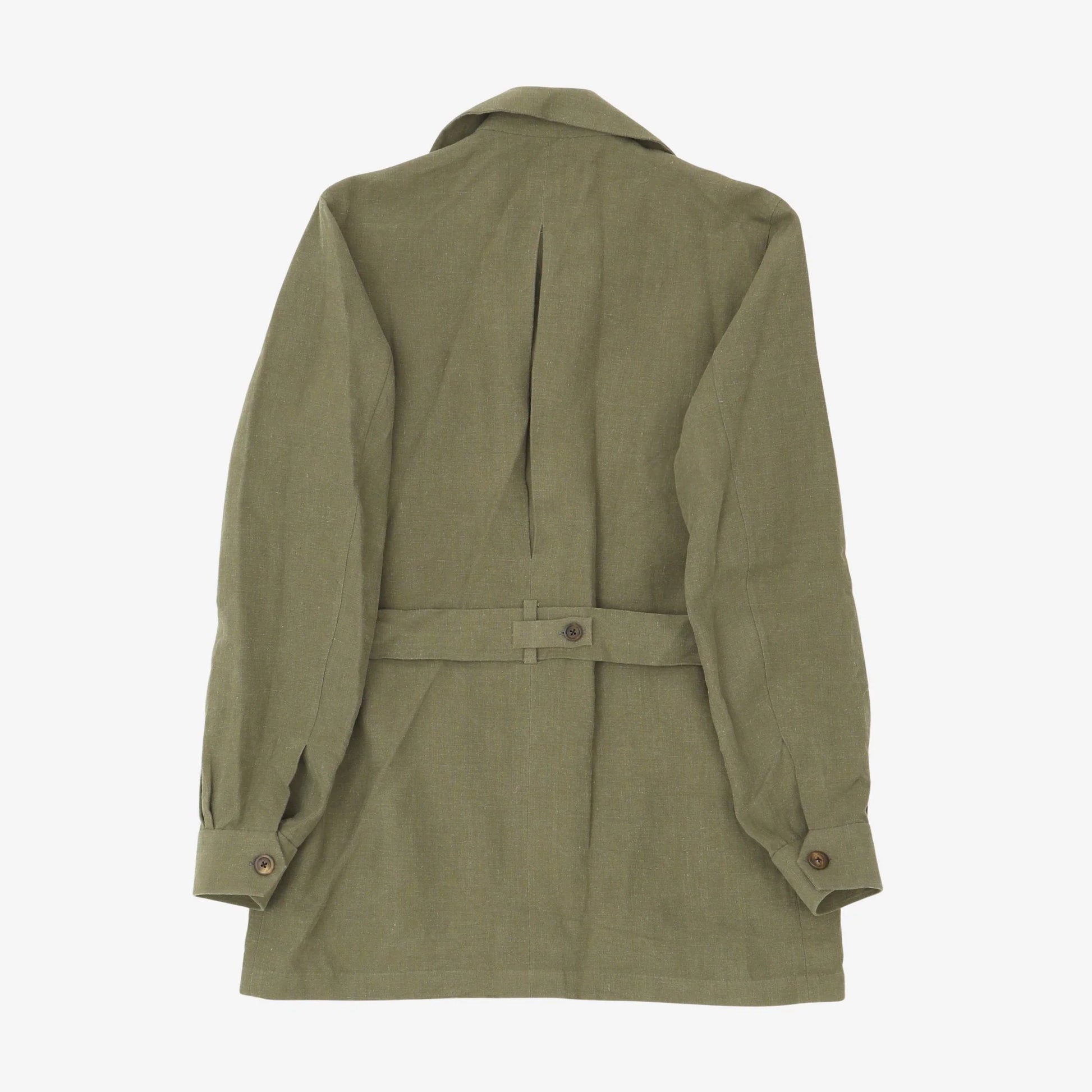 100 HANDS Green Linen Traveller Jacket