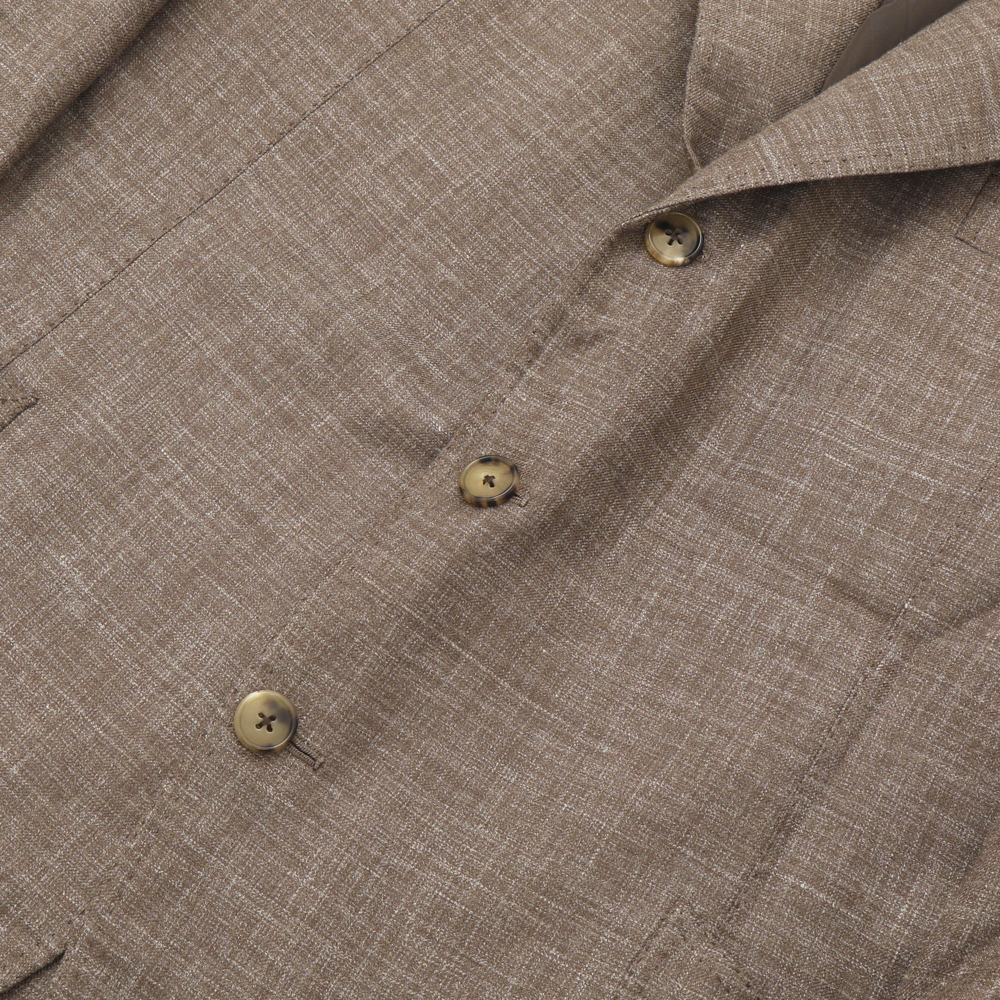 SARTORIA CARFORA Brown Cotton-Silk-Linen Sports Jacket